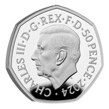 Tyrannosaurus 2024 UK 50p Silver Proof Colour Coin