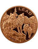 2026 WOLF LEAD Wildlife Values 100 Francs Cameroon 5oz Copper Coin
