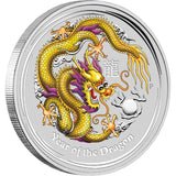 2012 Melbourne ANDA Lunar Year of the Dragon 1oz Silver Proof Coin