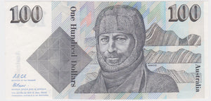 $100 1992 Fraser/Cole aUNC