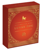 2018 Lunar Year of the Dog 1oz Silver Opal Coin