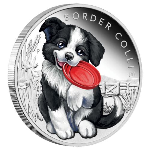 2018 Border Collie 1/2oz Silver Proof Coin