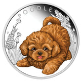 2018 Puppies Poodle 1/2oz Silver Proof Coin