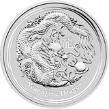 2012 10oz Silver Year of the Dragon Bullion Coin