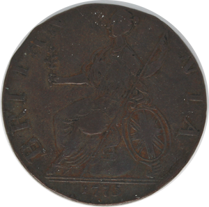 1775 GB Halfpenny Fine