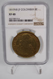 1819 Colombia NR-JF Ferdinand VII Gold 8 Escudos NGC XF40