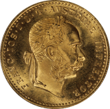 1915 Austria Gold Ducat (Restrike) aUNC