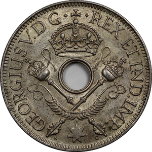 New Guinea 1935 Shilling VF