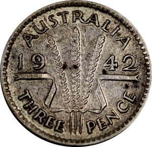 1942M Threepence VF