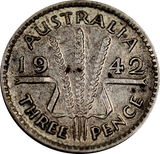 1942M Threepence VF