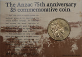 1990 $5 ANZAC UNC