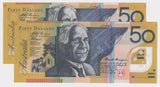 1995 $50 Fraser-Evans Consecutive Pair Radar Serial Numbers