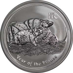 2008 1oz Silver Year of the Mouse