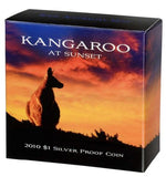 2010 Kangaroo at Sunset $1 Silver Proof Coin