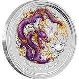 2012 Brisbane ANDA Lunar Year of the Dragon 1oz Silver Proof Coin