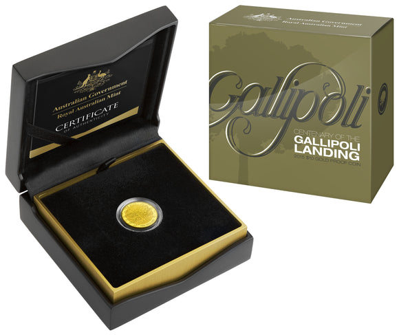 2015 1/10oz Gold Proof - Centenary of Gallipoli Landing $10 Coin