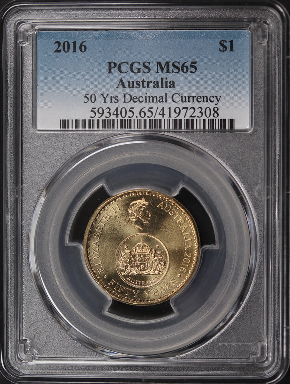 2016 $1 Anniversary of Decimal Changeover MS65