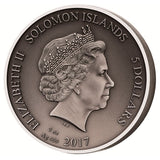 2017 Gladiators Secutor 2oz Antiqued Silver Coin