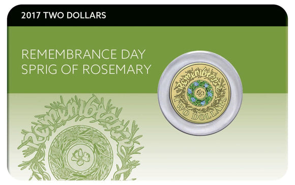 2017 $2 Remembrance Day Rosemary Carded