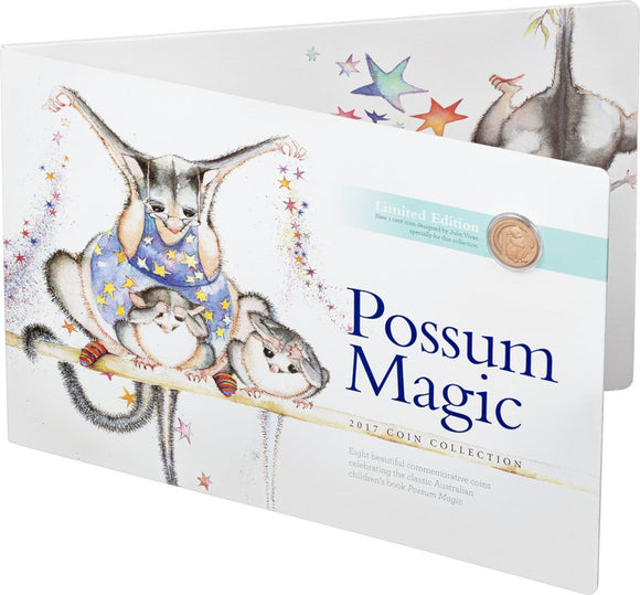 2017 Possum Magic Coloured $2 and $1 Set in Folder