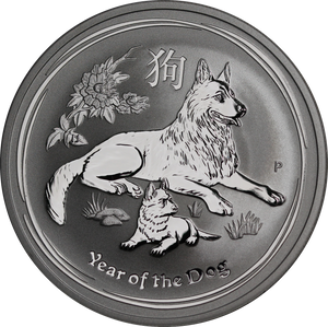 2018 1oz Silver Year of the Dog