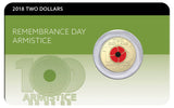 2018 $2 Remembrance Day Armistice Carded