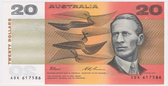 $20 1993 Fraser/Evans Last Prefix UNC