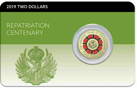 2019 $2 Repatriation Centenary Carded