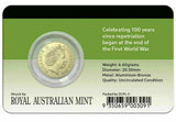 2019 $2 Repatriation Centenary Carded