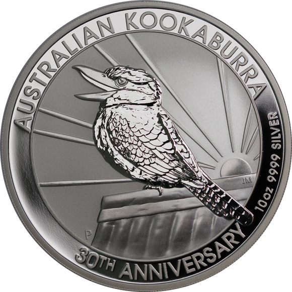 2020 10oz 30th Anniversary Silver Kookaburra Coin