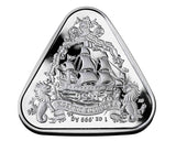 2020 Vergulde Draeck Shipwreck (Gilt Dragon) Triangular 1oz Silver