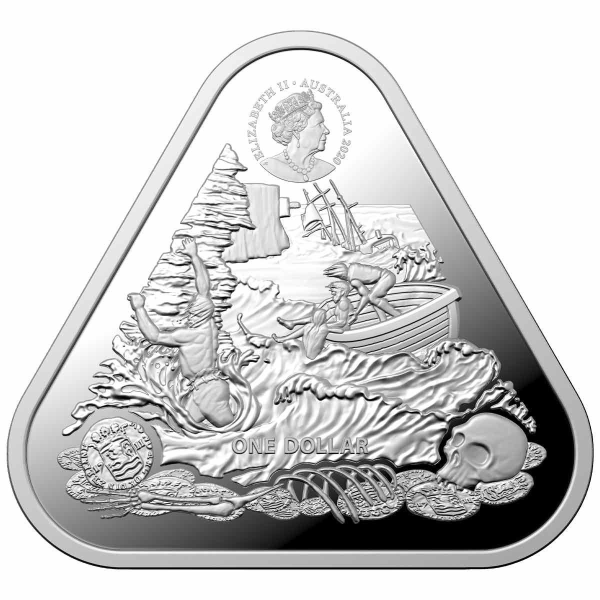 2020 Zuytdorp Shipwreck Triangular 1oz Silver – Thompsons Coins