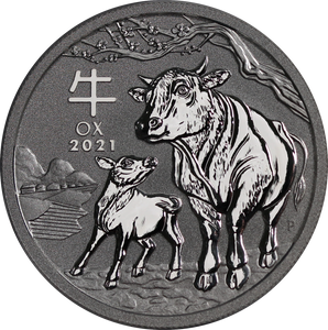 2021 1/2oz Silver Year of the Ox Coin