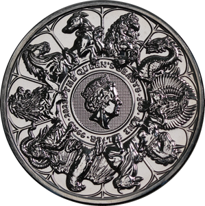 2021 2oz Silver Queens Beasts Completer Coin