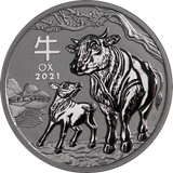 2021 5oz Silver Year of the Ox Coin