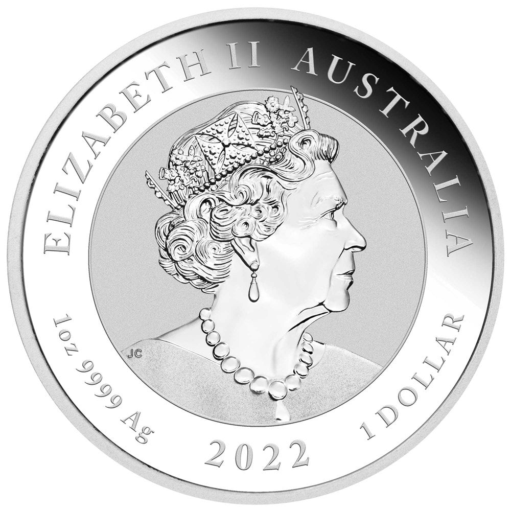 2022 Myths and Legends 1oz Phoenix Silver Vivid Coloured Coin in
