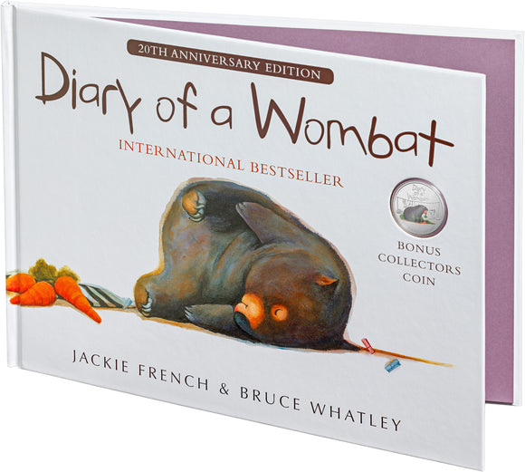 2022 20th Anniversary of Diary of a Wombat – 20c Special Edition Book and Coin