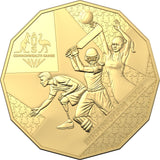 2022 Australian Commonwealth Games 50c Gold Plated Coin