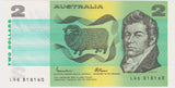 $2 1985 Johnston/Fraser Last Prefix UNC