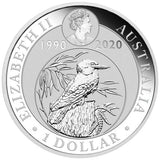 2020 Perth ANDA 30th Anniversary Kookaburra 1oz Kangaroo Paw Privy Mark