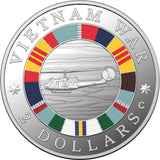 2023 Vietnam War $2 ‘C’ Mintmark Coloured Silver Proof Coin