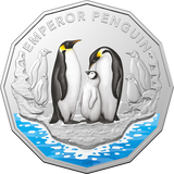 2023 50c Emperor Penguin Coloured Coin in Card