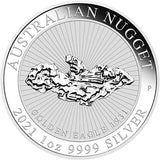 2021 Australian Nugget - Golden Eagle 1oz Silver Coin