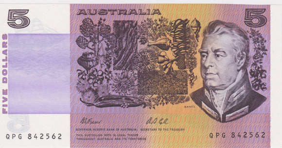 $5 1991 Fraser/Cole Last Prefix UNC
