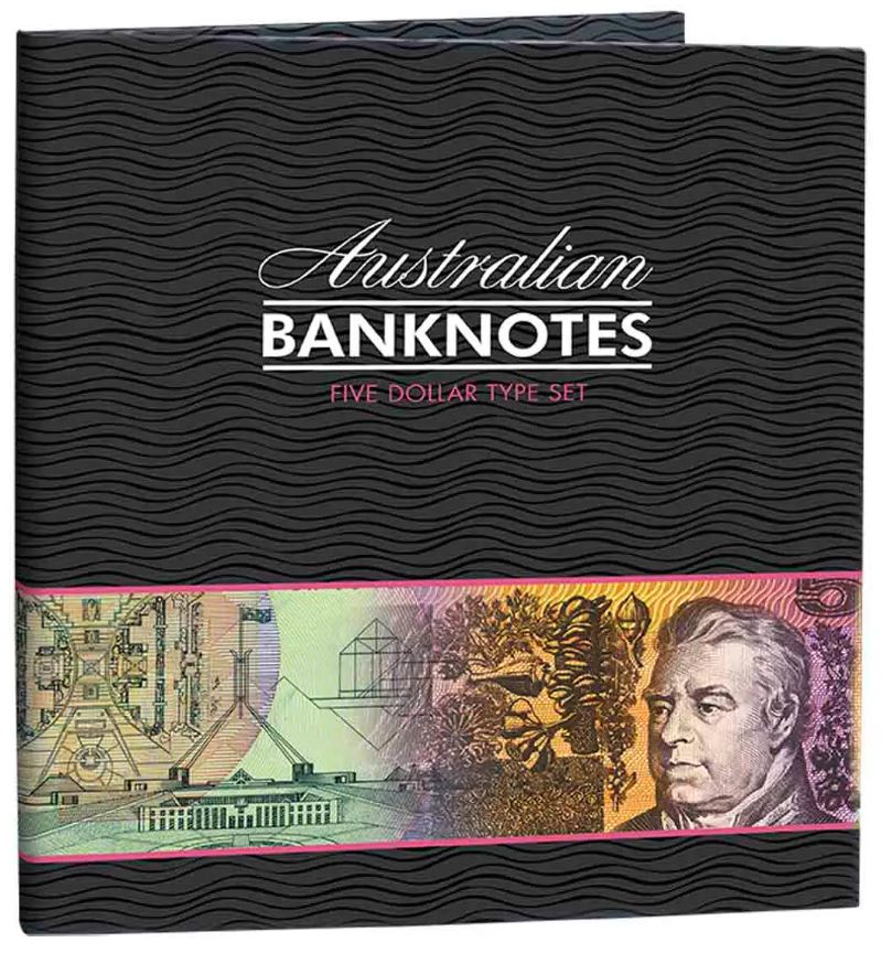 Australian Type Set Australian $5 Banknote Type Set Folder – Thompsons Coins