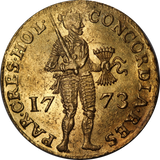 Netherlands Holland 1773 Gold Ducat gVF