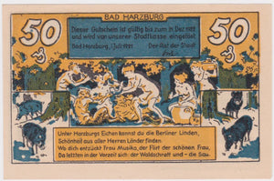 1922 Germany City of Bad Harzburg 50 Pfennig UNC