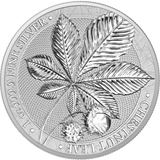 2021 Germania Mint Chestnut Leaf 1oz Silver Coin