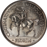 1934/35 Melbourne Centenary Florin MS64