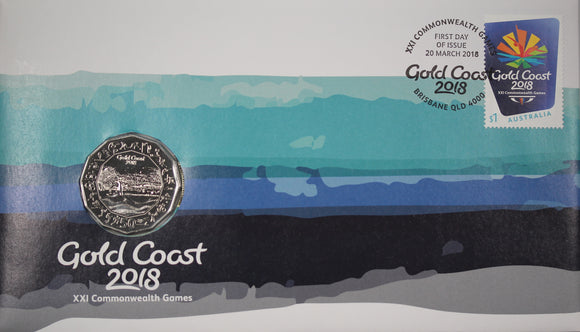 2018 Gold Coast XXI Commonwealth Games 50c PNC